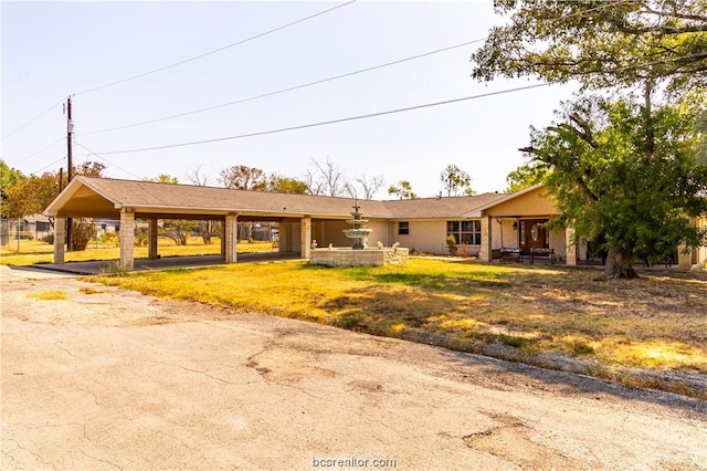 view of ranch-style home