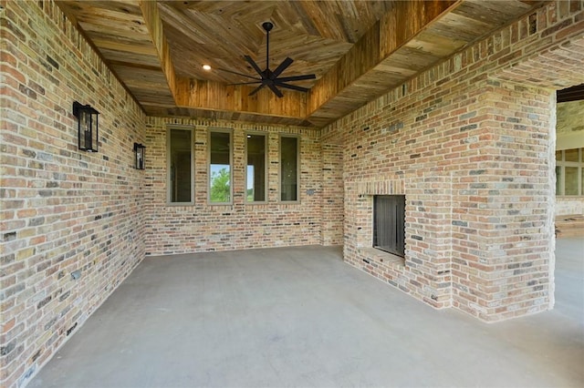 view of patio / terrace with ceiling fan