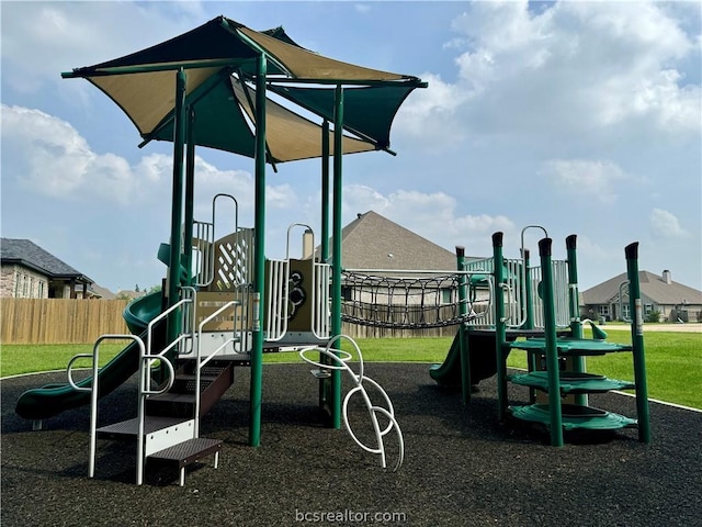 view of jungle gym