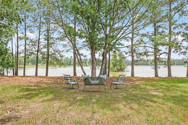11376 Majestic Dr, Montgomery, TX 77356 - view of green lawn featuring a water view