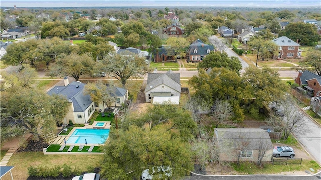 drone / aerial view featuring a residential view