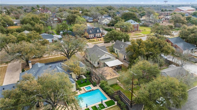 birds eye view of property featuring a residential view