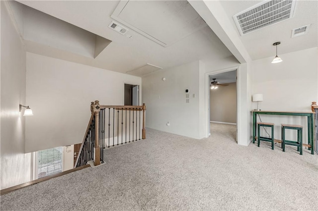 1205 King Arthur Cir, College Station, TX 77840 - carpeted spare room with attic access