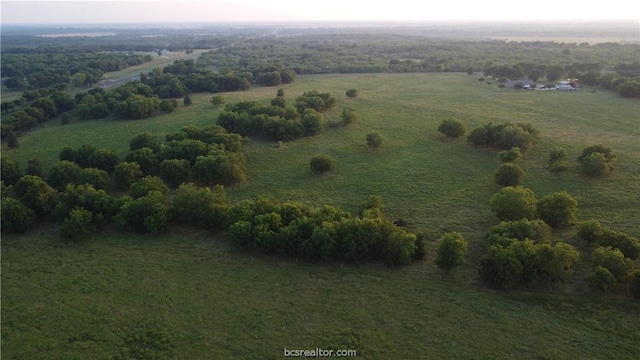 drone / aerial view featuring a rural view