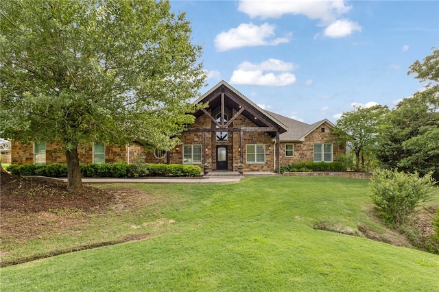 4675 River Garden Ct, Bryan, TX 77808 - craftsman house featuring a front lawn