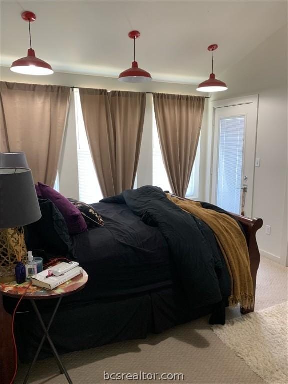 bedroom with carpet flooring