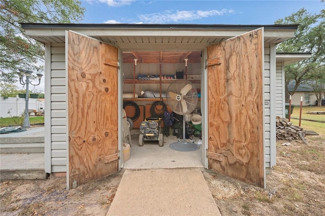 view of outbuilding