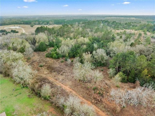 drone / aerial view with a rural view