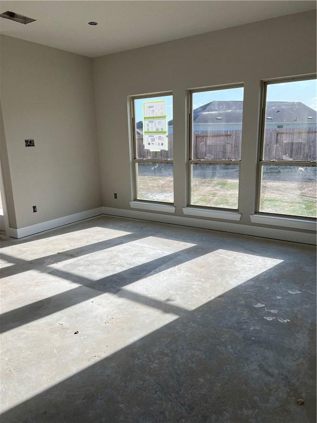 5307 Lyle Pl, Bryan, TX 77807 - empty room featuring unfinished concrete flooring