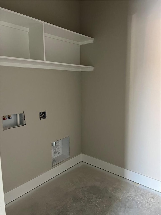 5307 Lyle Pl, Bryan, TX 77807 - laundry area featuring hookup for a washing machine and baseboards
