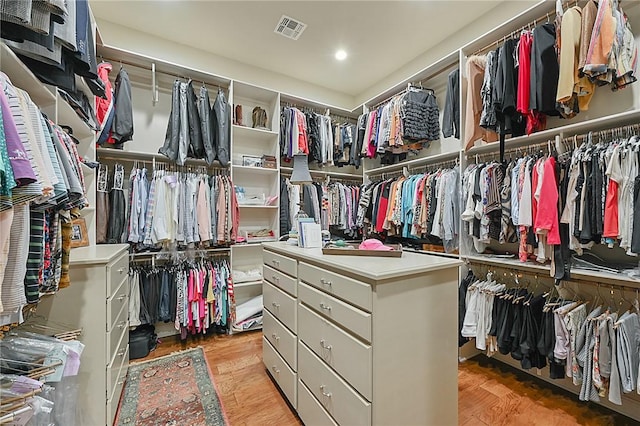 5205 Bourrone Ct, Bryan, TX 77802 - walk in closet with light wood-type flooring