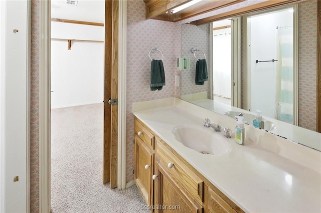 bathroom with vanity