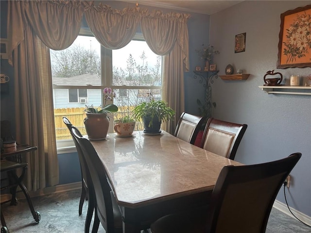 view of dining area