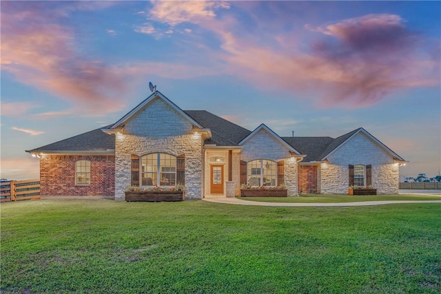 2181 Fm 166, Caldwell, TX 77836 - view of front of home featuring stone siding and a shingled roof
