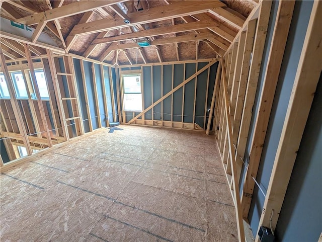 view of attic