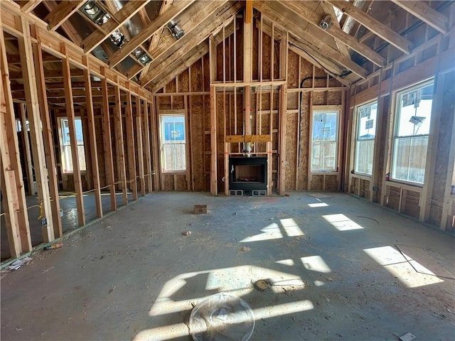 miscellaneous room featuring a fireplace