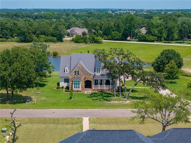 10560 St John Dr, Iola, TX 77861 - aerial view of property and surrounding area featuring a nearby body of water