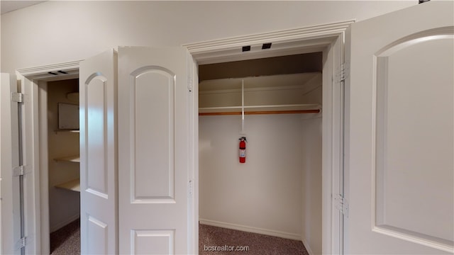 view of closet