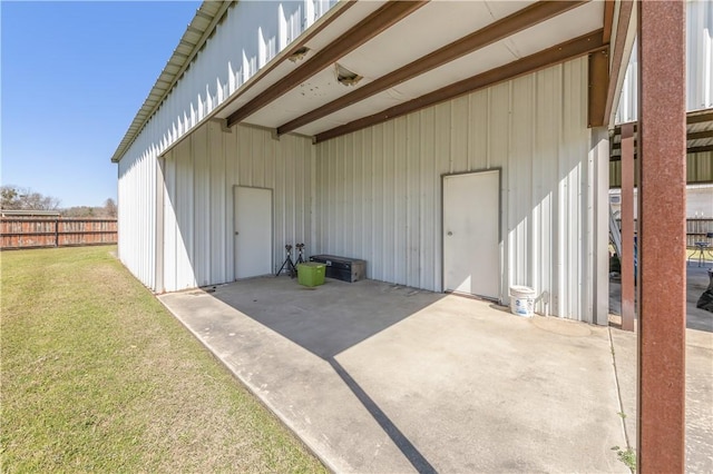 exterior space with fence