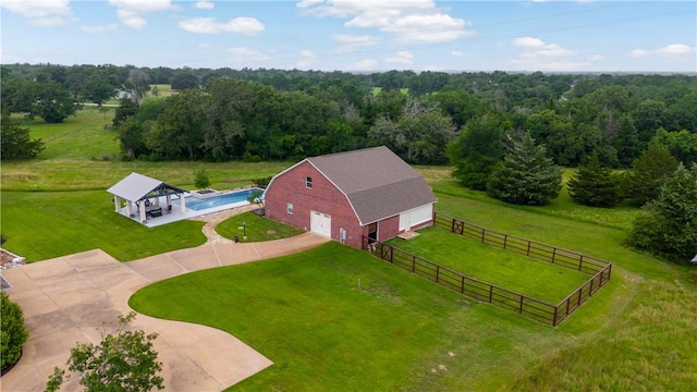 17265 Fm 2154th Rd, College Station, TX 77845 - view of rural area featuring a heavily wooded area