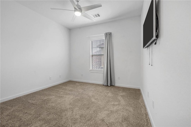 1749 Dakota Ln, College Station, TX 77845 - carpeted empty room with ceiling fan and baseboards