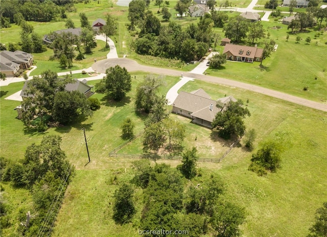 aerial view featuring a rural view