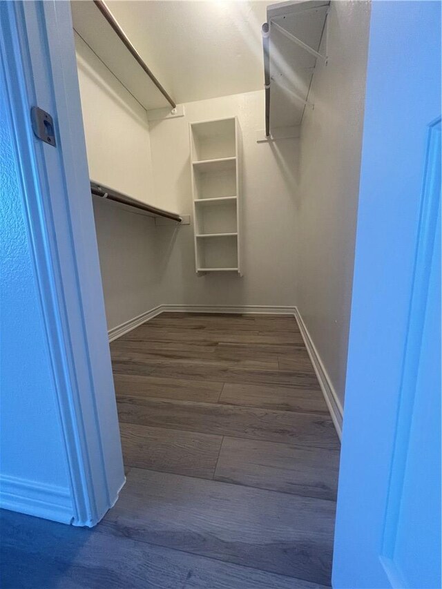 15933 Goliad Loop, Temple, TX 76502 - walk in closet featuring dark wood-style flooring