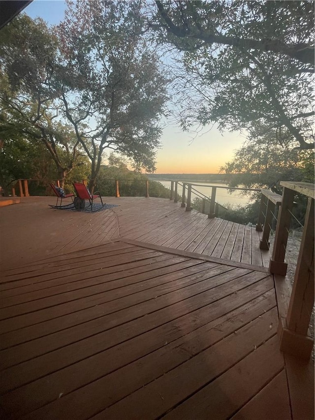 15933 Goliad Loop, Temple, TX 76502 - view of deck at dusk