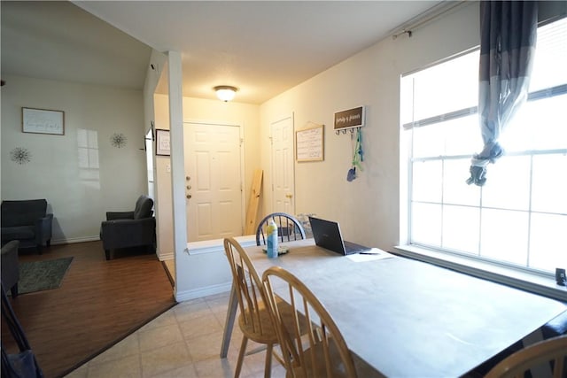 dining area with baseboards