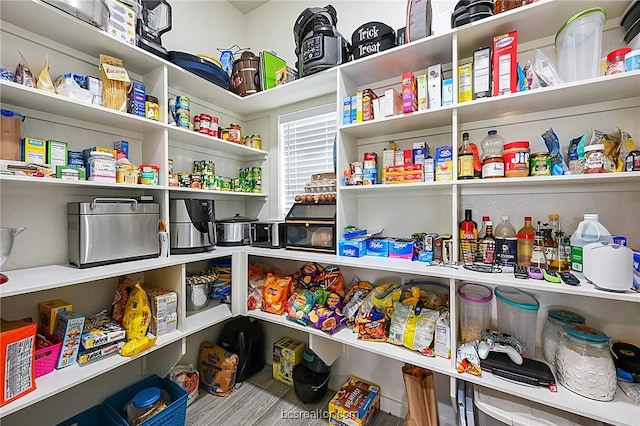 view of pantry