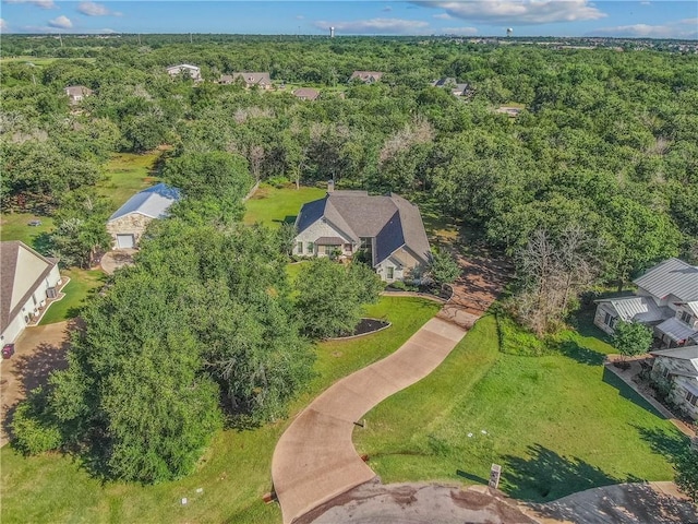4662 Hidden Springs Way, College Station, TX 77845 - drone / aerial view of a heavily wooded area