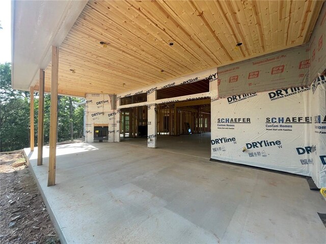 3719 Tatonga Trl, College Station, TX 77845 - misc room featuring concrete floors and wood ceiling