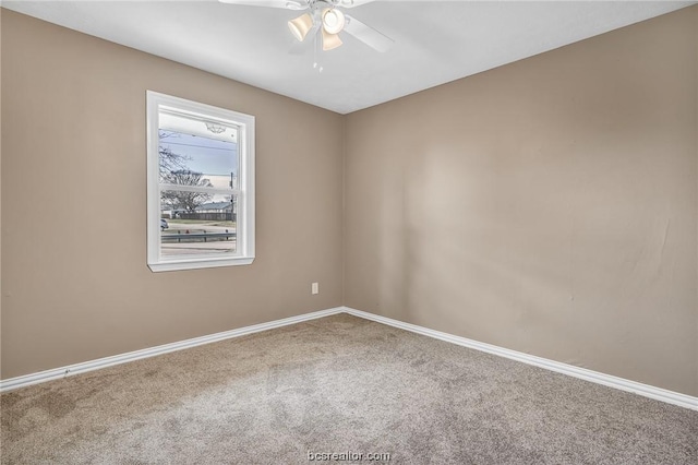 508 N O Neal St, Caldwell, TX 77836 - spare room featuring ceiling fan and carpet floors