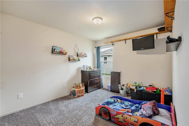 bedroom with carpet floors