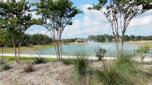 view of water feature