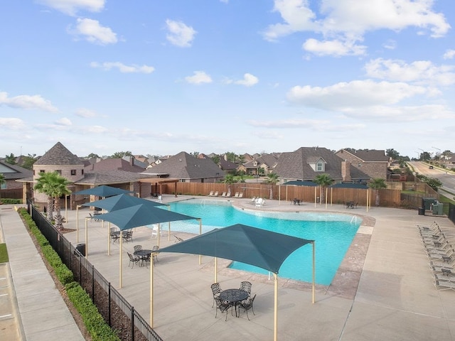 view of pool with a patio area