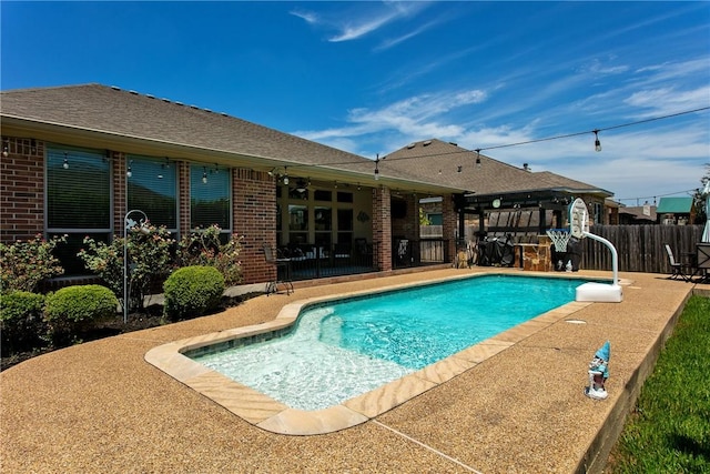 view of pool with a patio