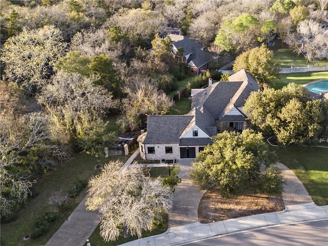 birds eye view of property