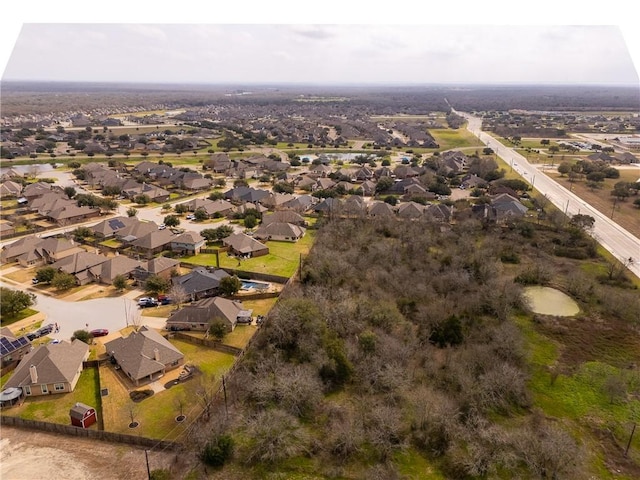 bird's eye view featuring a residential view