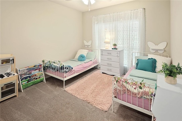 bedroom with carpet floors