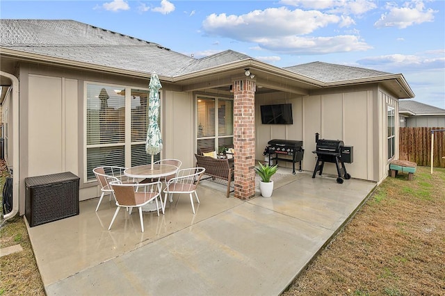 view of patio / terrace with grilling area