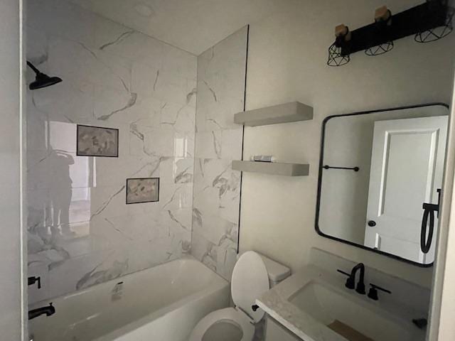 2303 White Wing Dr, Navasota, TX 77868 - full bath featuring toilet, shower / tub combination, and vanity