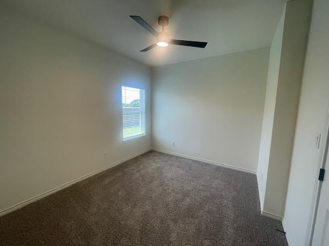 2303 White Wing Dr, Navasota, TX 77868 - carpeted empty room featuring ceiling fan and baseboards