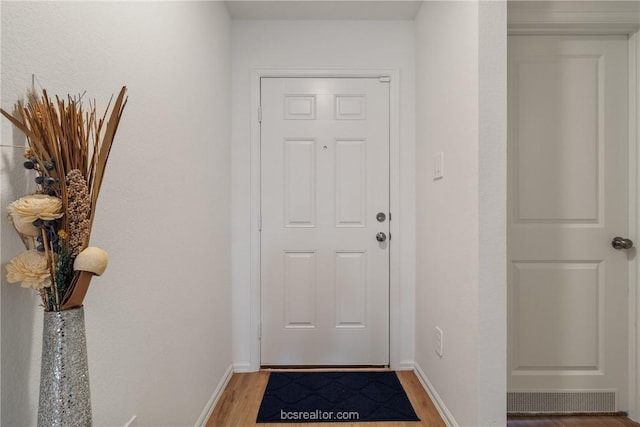 entryway featuring hardwood / wood-style floors