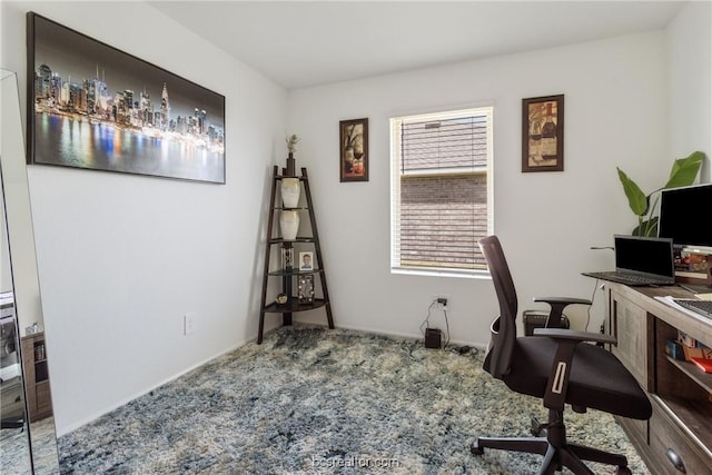 office with carpet floors