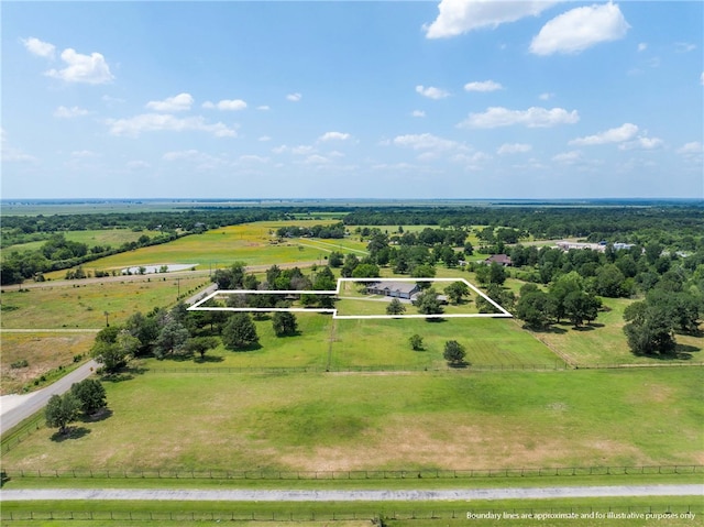 3500 Fazzino Ln, Bryan, TX 77807 - view of rural area with a pastoral area and property parcel outlined