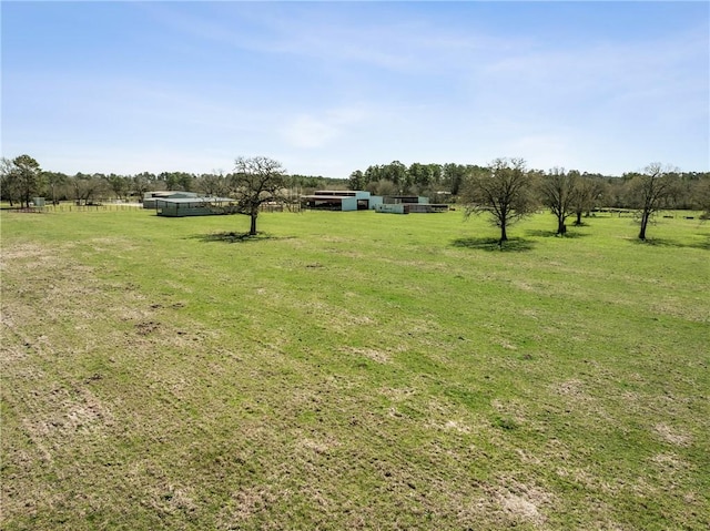 view of yard featuring a rural view