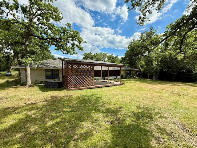 67 Fairway Dr, Hilltop Lakes, TX 77871 - view of green lawn
