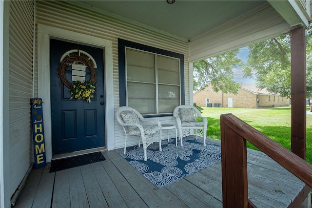 202 S Broadway St, Caldwell, TX 77836 - wooden porch with a yard