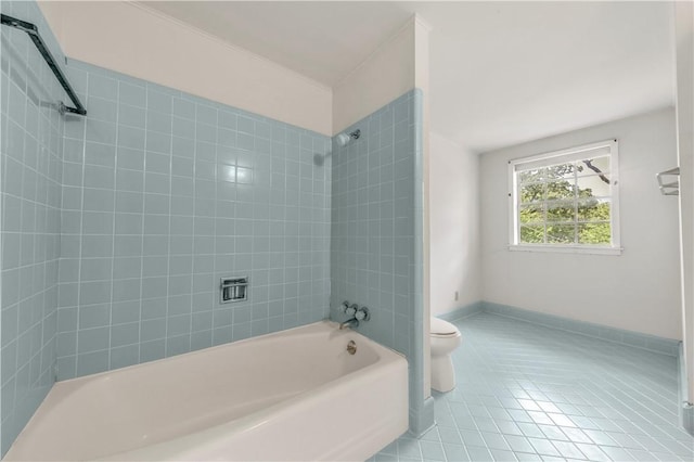 1500 Galde St, College Station, TX 77840 - bathroom with bathtub / shower combination and tile patterned flooring